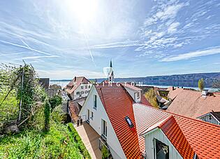 Maisonette-Wohnung: Terrasse am Steilhang (Nordseite)